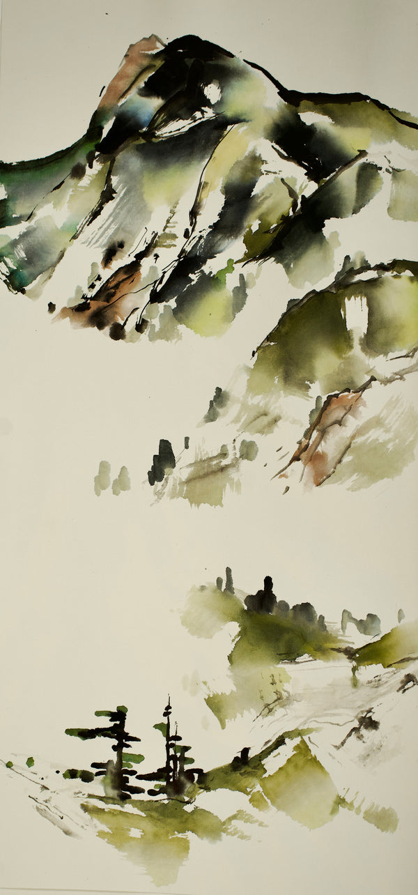 Landscape on Pre-Mounted Xuan Paper