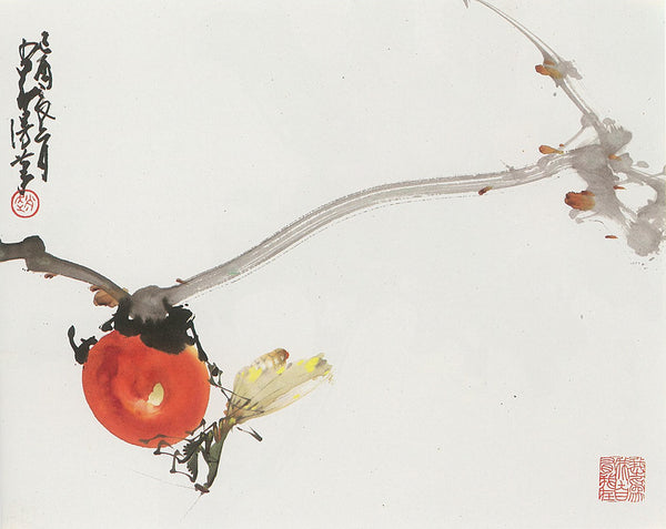 Mantis and Persimmon by Chao Shao-an