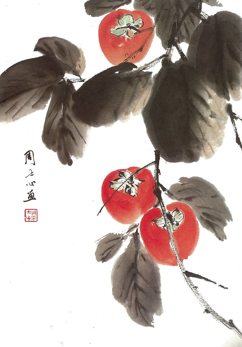 Persimmon Painting By Johnson Su-sing Chow