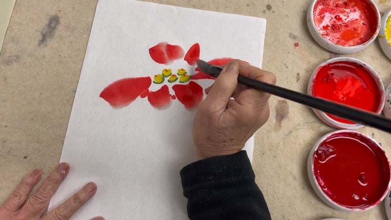 Free Calligraphy Demonstration Kaizen and Poinsettia Videos