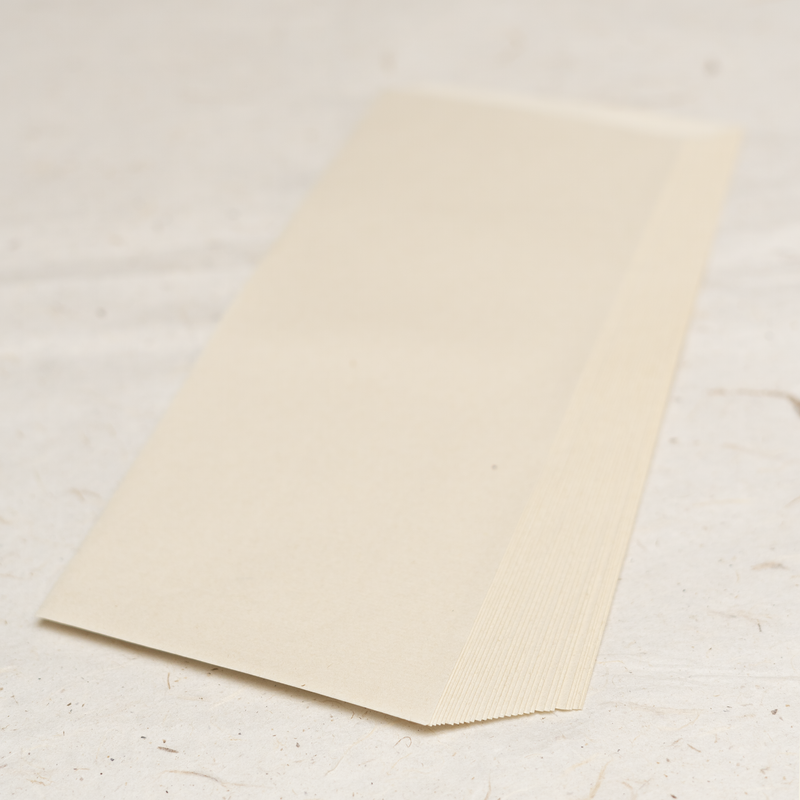 Cream Colored Xuan Paper Sized for Bamboo Scroll Hanger