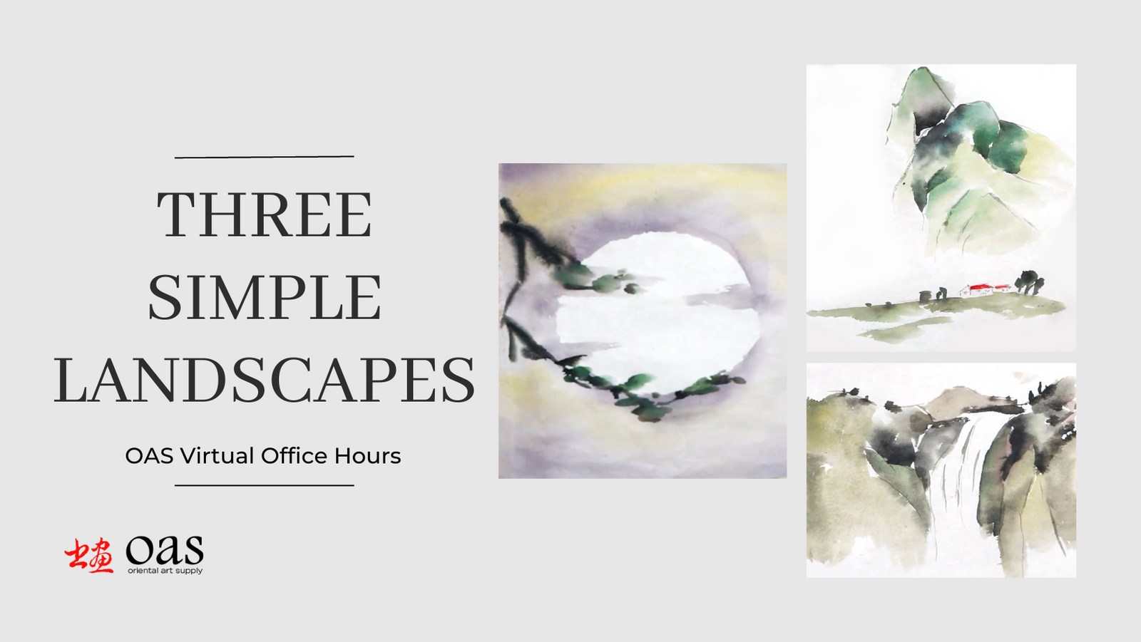 Three Simple Landscapes - Digital Access to Virtual Office Hours Video