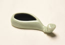Celadon Ceramic Ink Dish with Brush Rest
