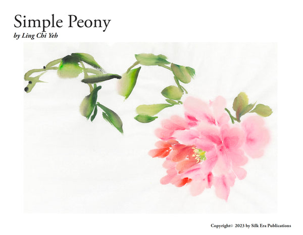 Simple Peony Lesson by Ling Chi
