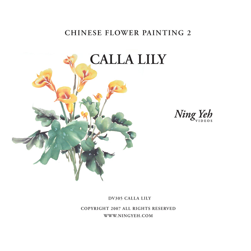 lily flower in chinese Chinese Flower Painting 2: Calla Lily Video