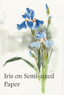 Iris on Semi-Sized Paper Lesson