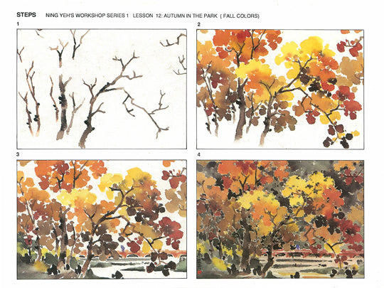 Workshop Series Instructional Booklets by Ning Yeh: Fall Colors